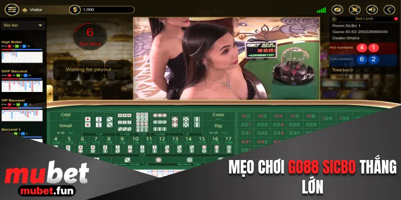 Mẹo chơi Go88 Sicbo thắng lớn